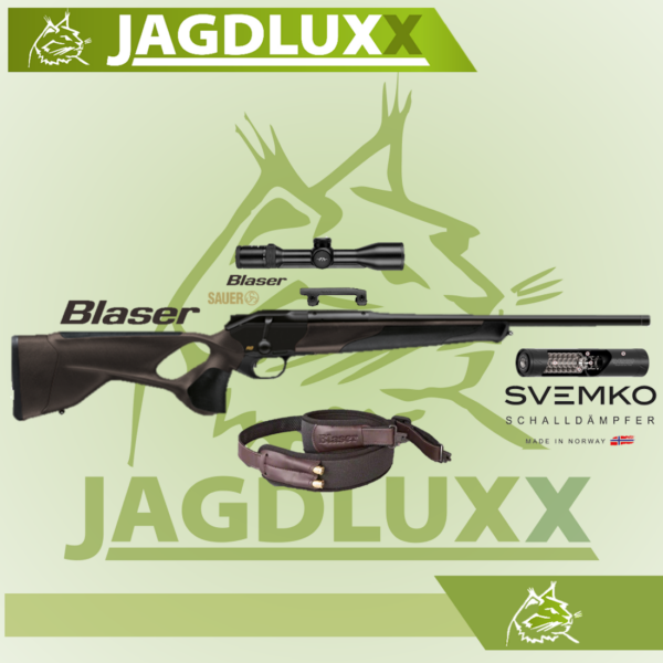 Blaser R8 Ultimate im Komplettset mit Blaser B2 2-12x50, Schalldämpfer und Gewehrriemen