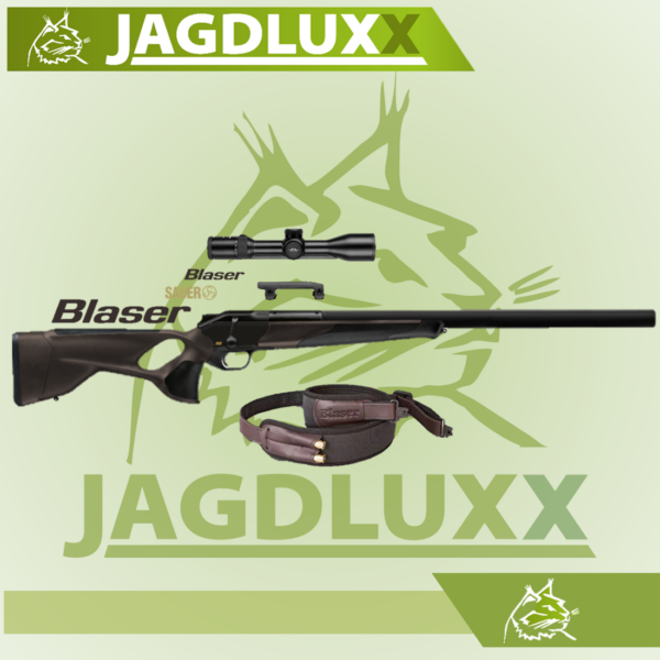 Blaser R8 Ultimate Silence im Komplettset mit Blaser B2 2-12x50 und Gewehrriemen