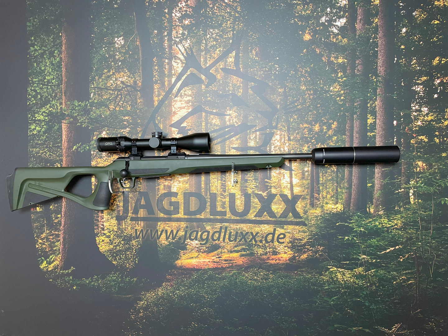 CZ 600 Ergo komplett mit GPO Spectra 6x und Schalldämpfer