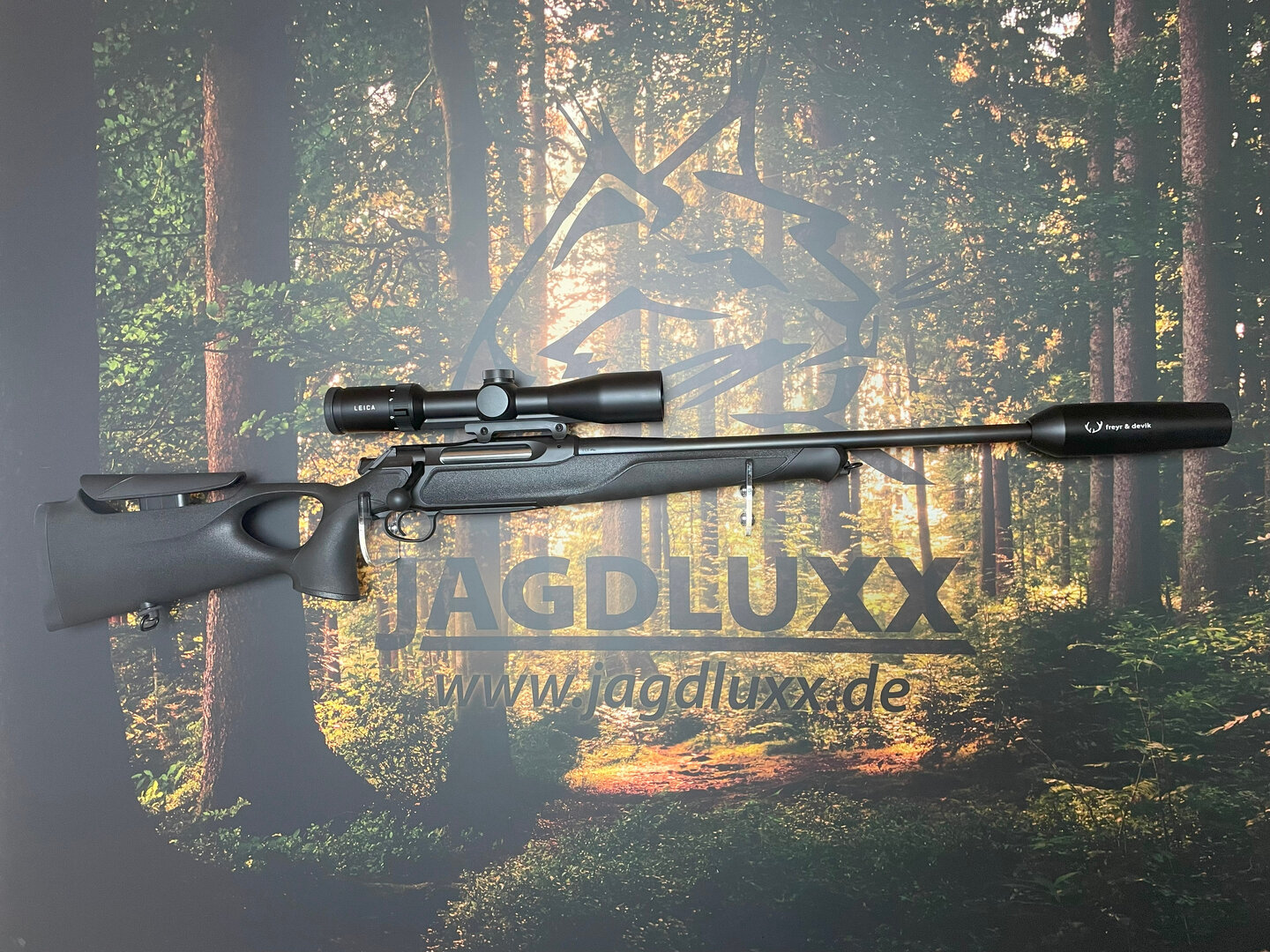 Sauer 505 Synchro XT im Komplettset mit Leica Zielfernrohr und Schalldämpfer