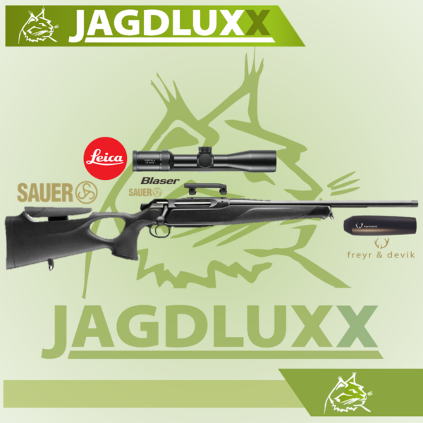 Repetiergewehr Sauer 505 Synchro XT im Set mit Leica Zielfernrohr + Schalldämpfer