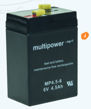 Blei-Akku 6V 4,5Ah für Wildkameras/Futterstreuer