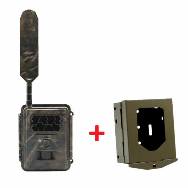 Seissiger Base-Cam LTE Supersim Wildkamera + Stahlgehäuse im Set