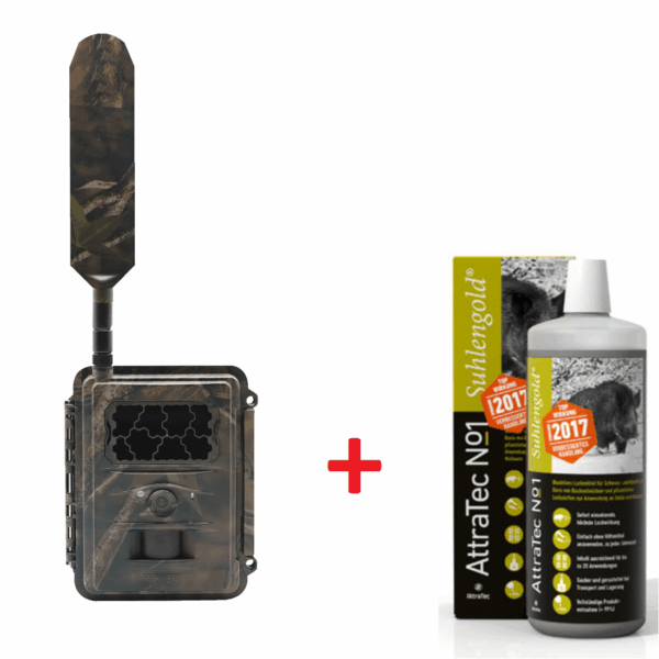 Seissiger Base-Cam LTE Supersim Wildkamera + AttraTec No1 Suhlengold im Set