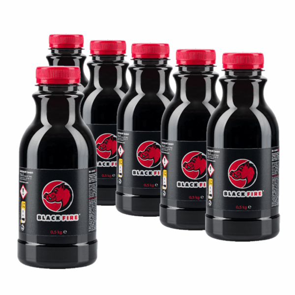 BLACK FIRE Tar Lockstoff für Wildschweine 0,5 l 6er Pack