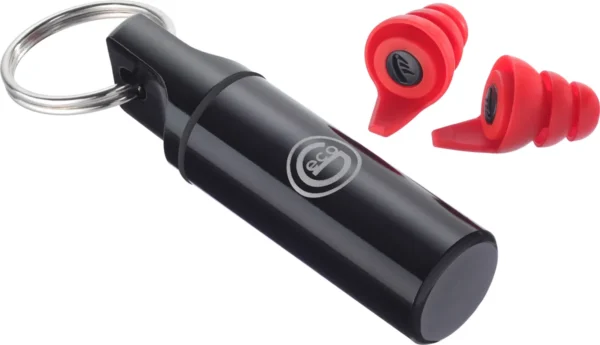 GECO Gehörschutzstöpsel in praktischer Metallhülse am Ring