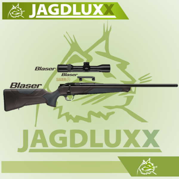 Blaser R8 Professional 2.0 in schwarz- braun im Komplettset mit Blaser B2 1,7-10x42 iCS