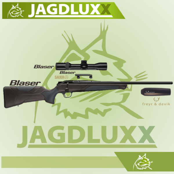Blaser R8 Professional 2.0 schwarz- braun mit Blaser B2 und freyr & devik Schalldämpfer