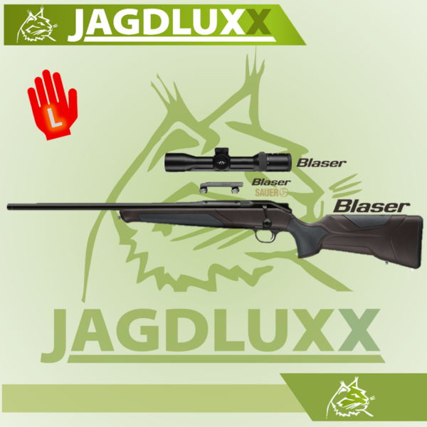 Blaser R8 Professional 2.0 in schwarz- braun Linkswaffe im Set mit Blaser B2 1,7-10x42 iCS